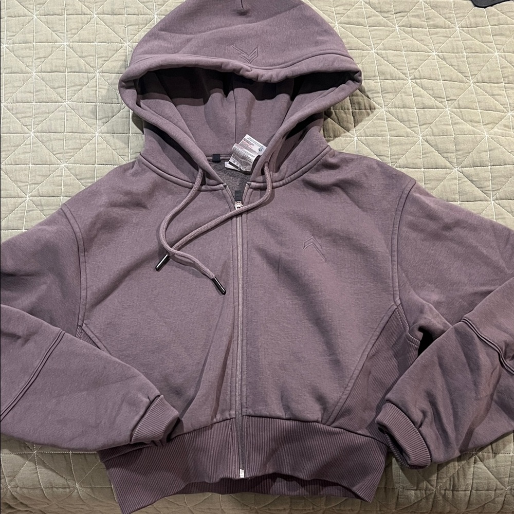 Oner Active Mauve Zip-Up Hoodie - Women's Hooded Sweatshirt
